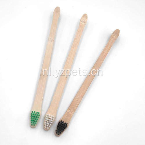 Bamboe tandenborstel met dubbele kop